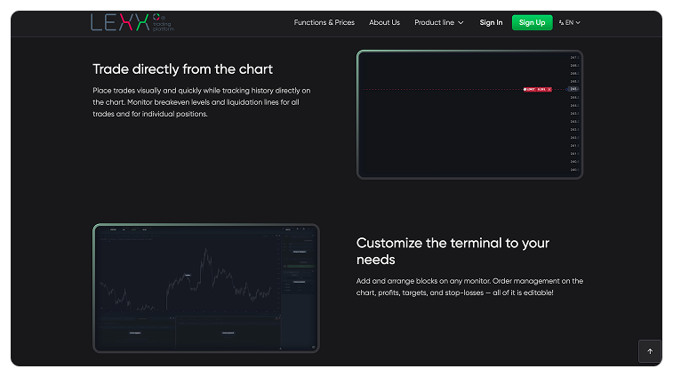 Кейс Криптовалютная автоматизированная торговая платформа: скриншот сайта, экран 5 из 8