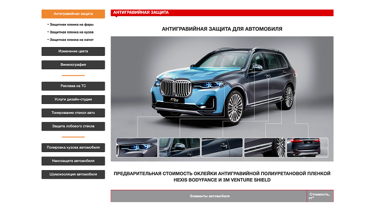 Кейс Компания MYSTYLING: скриншот сайта, экран 4 из 12